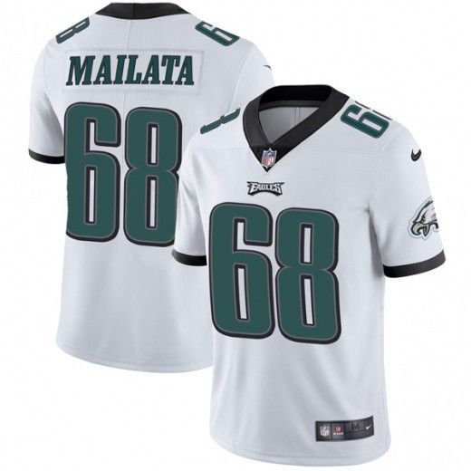 Men's White Philadelphia Eagles #68 Jordan Mailata Vapor Untouchable Limited Stitched Jersey